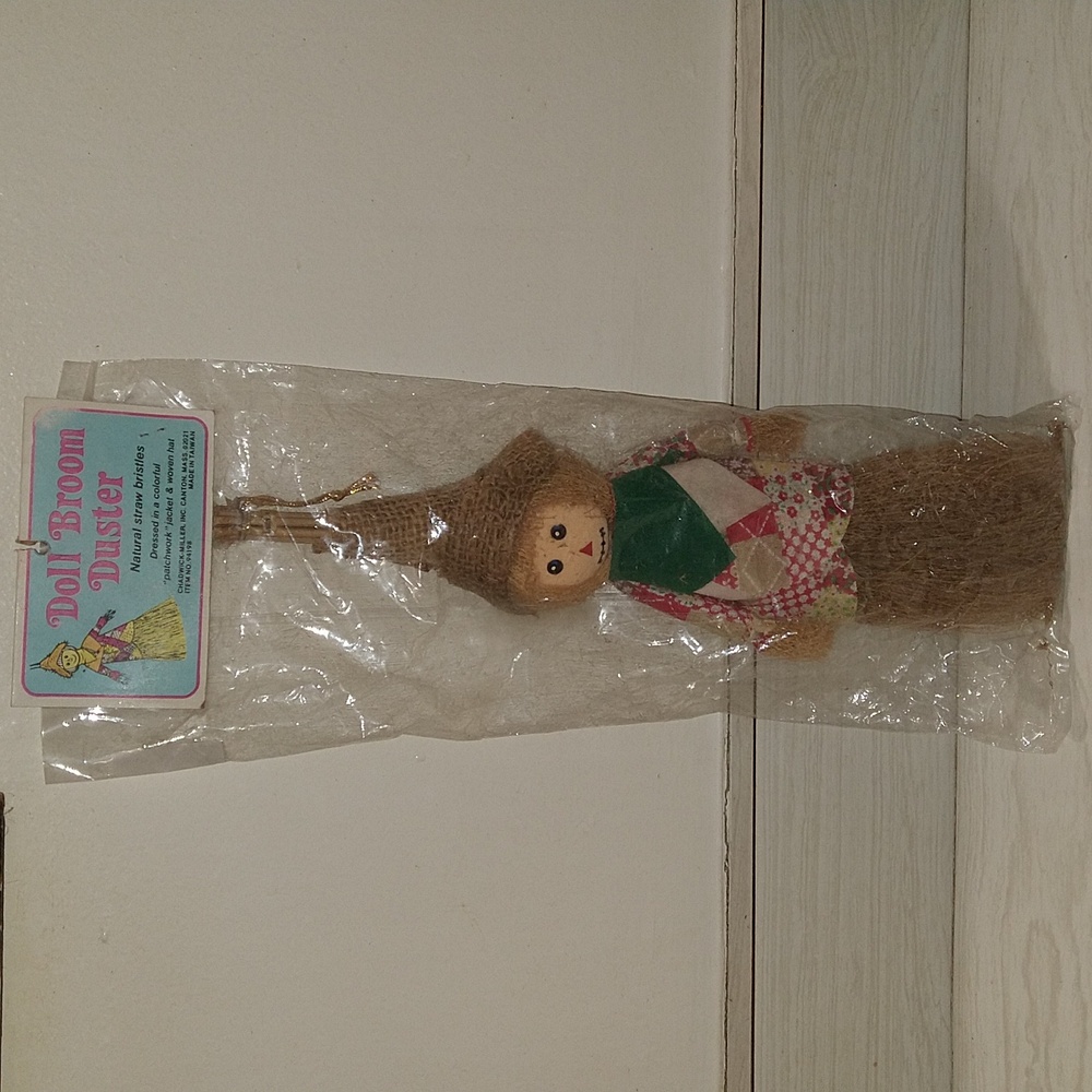 Vintage Doll Broom Duster Made in Taiwan